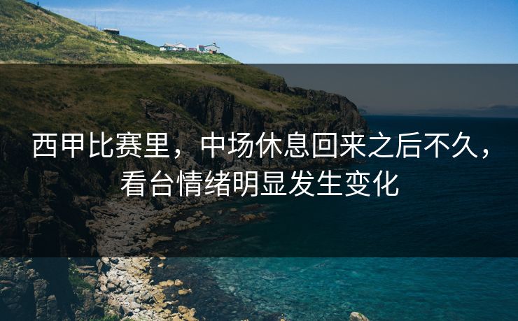 西甲比赛里，中场休息回来之后不久，看台情绪明显发生变化