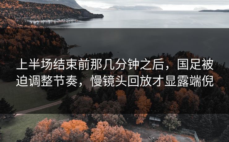 上半场结束前那几分钟之后，国足被迫调整节奏，慢镜头回放才显露端倪